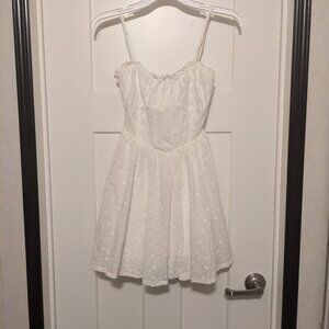 Eyelet white dress